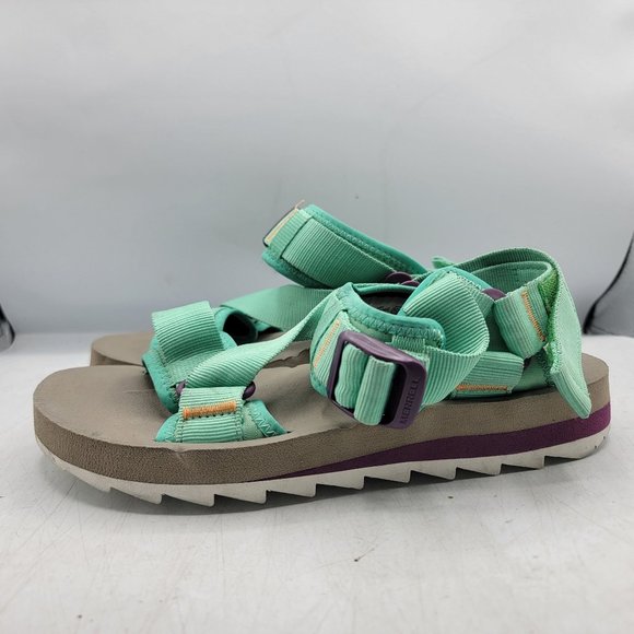 Merrell Alpine Strap Womens 8 Mint Green Sandals Shoes Casual Walking J003564 - Picture 5 of 13